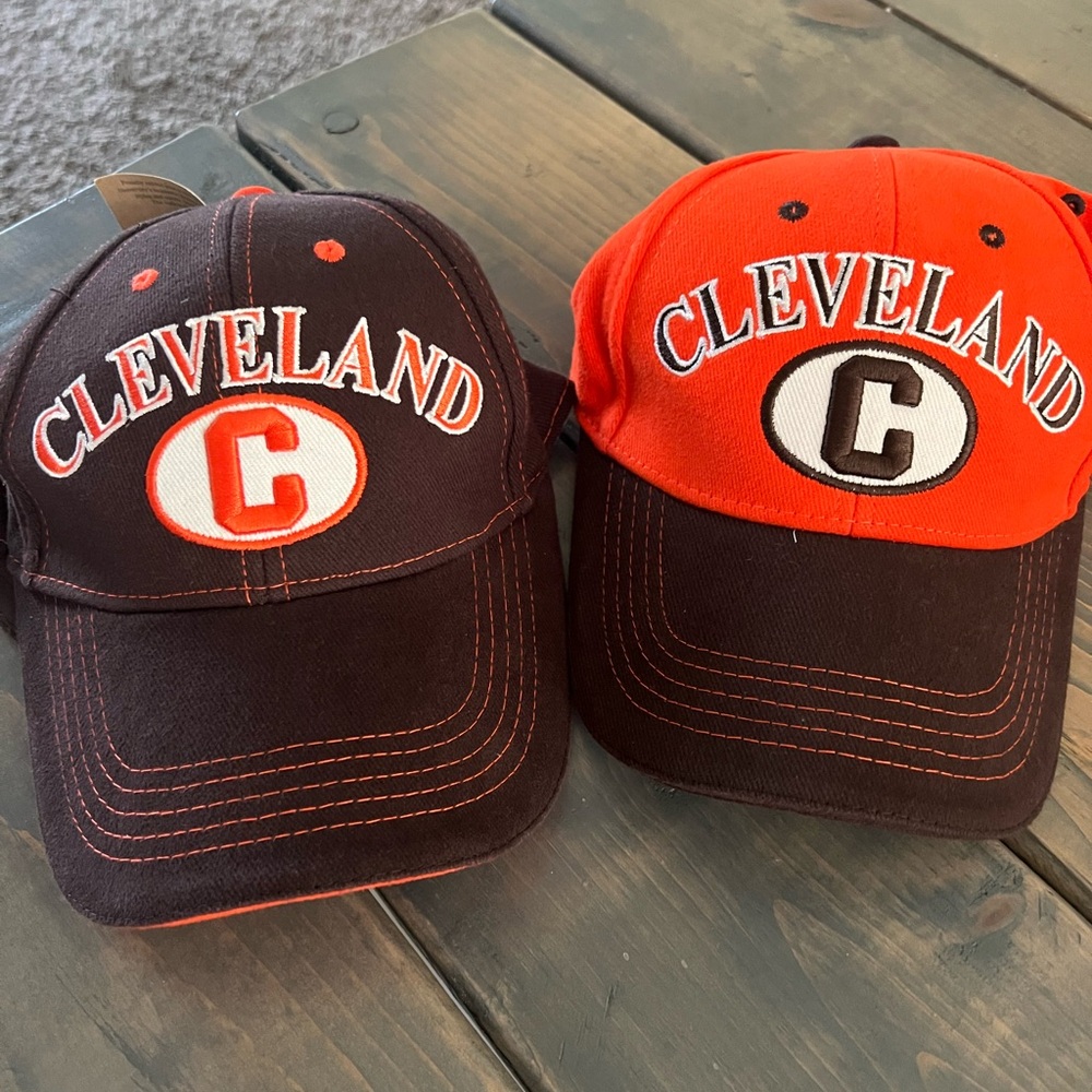 NWT Cleveland caps 2 PACK
